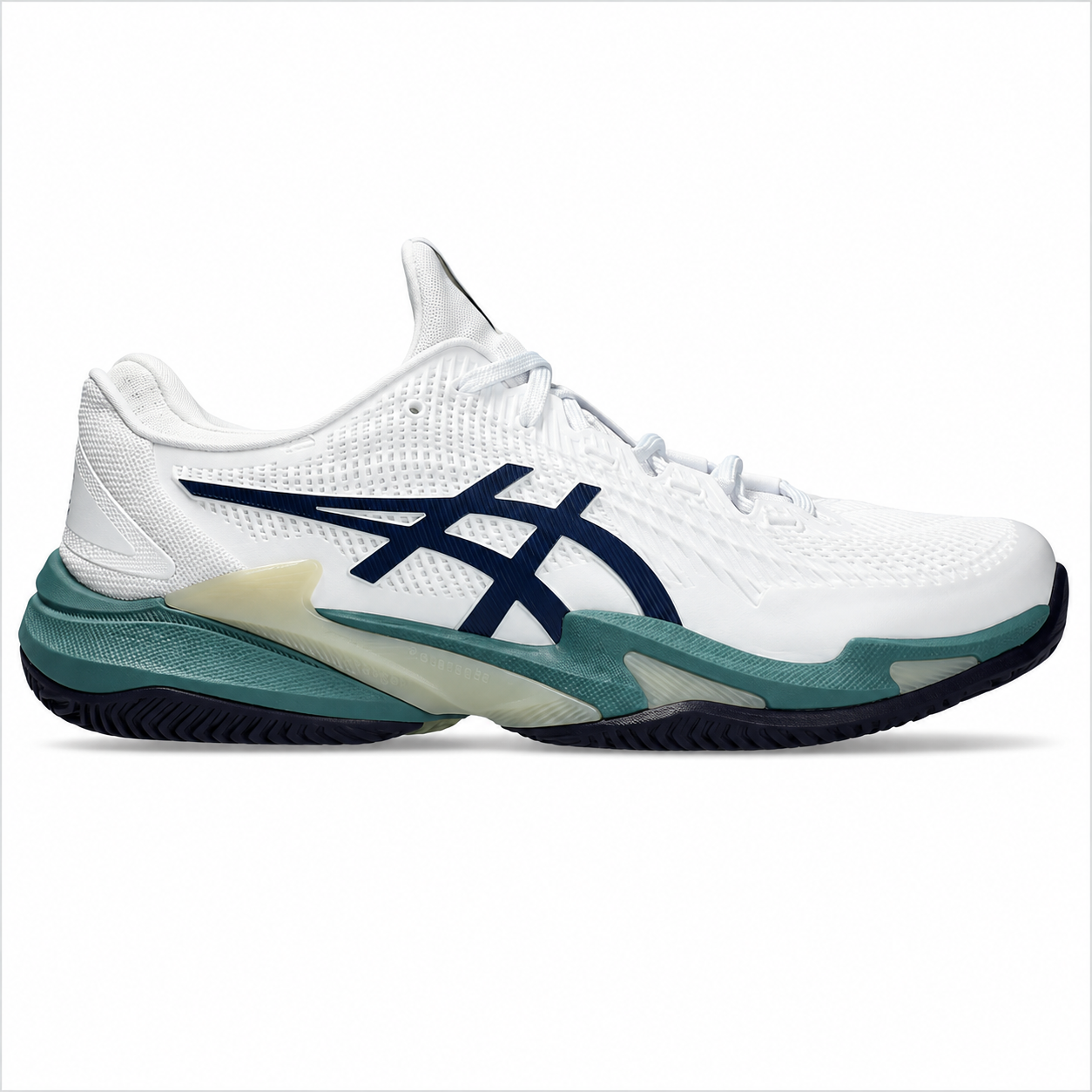 Tênis ASICS Masculino Clay Court FF 3 Branco e Verde